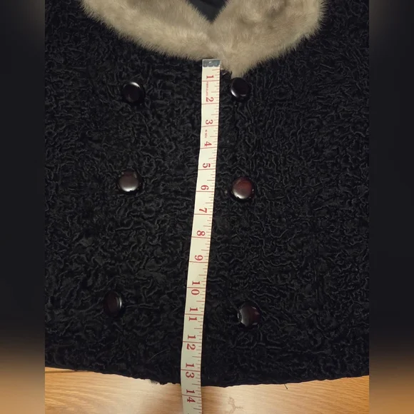 Projansky Black Real Fur Jacket - Picture 12 of 13